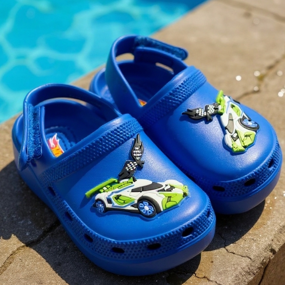 Hot Wheels Toddler Boys' 5 Clogs with Adjustable Strap NEW